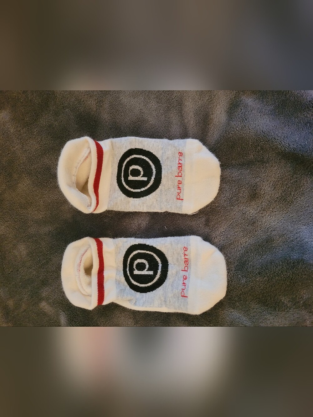 Pure Barre By Tavi 1 Pair of Women's Socks with Grips on Bottom